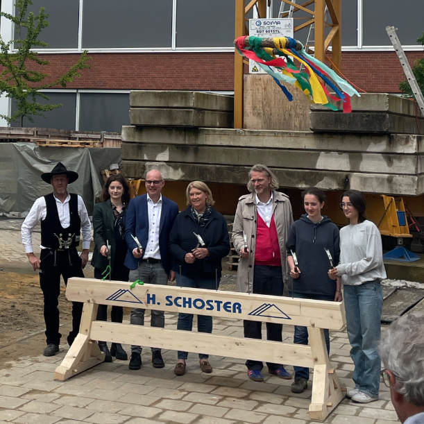 Richtfest am Ratsgymnasium in Münster